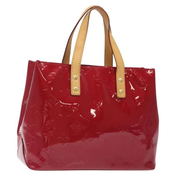 LOUIS VUITTON Monogram Vernis Reade PM Hand Bag Pomme D'amour - Picture 3 of 15